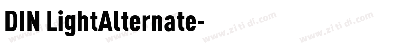 DIN LightAlternate字体转换